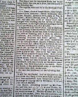 Rare CONFEDERATE VA with Battle of Lookout Mountain Bragg 1863 Civil War Newspaper