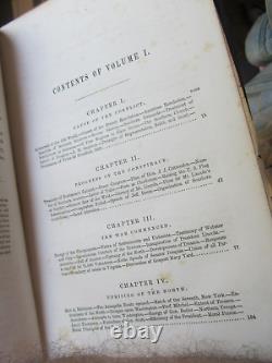 Rare CONTEMPORARY CLASSIC 1863 2 Volume, Civil War History Book by S. C. Abbott