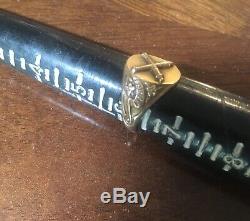 Rare Civil War 10k Gold Crossed Cannons Forget Me Not Ring