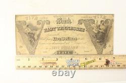 Rare Civil War Era C. S. Currency East TN Five Dollars