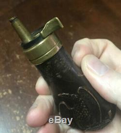 Rare Colt Baby Dragoon 1848 Gun Powder Flask Civil War Era CP606