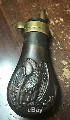 Rare Colt Baby Dragoon 1848 Gun Powder Flask Civil War Era CP606