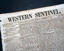 Rare Confederate Civil War Winston NC North Carolina 1863 Southern old Newspaper