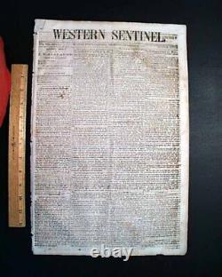 Rare Confederate Civil War Winston NC North Carolina 1863 Southern old Newspaper