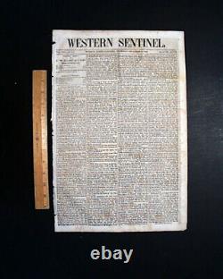 Rare Confederate Civil War Winston NC North Carolina 1863 Southern old Newspaper