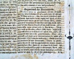 Rare Confederate Civil War Winston NC North Carolina 1863 Southern old Newspaper