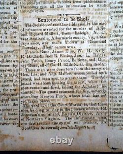Rare Confederate Civil War Winston NC North Carolina 1863 Southern old Newspaper