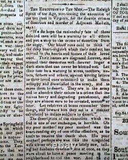 Rare Confederate Civil War Winston NC North Carolina 1863 Southern old Newspaper