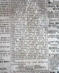 Rare Confederate Columbus GA Muscogee County Georgia 1862 Civil War Newspaper