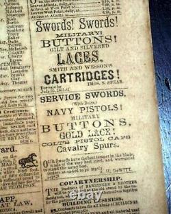 Rare Confederate Columbus Georgia Battle of Antietam 1862 Civil War Newspaper