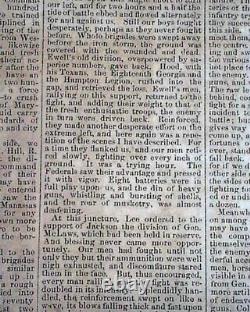 Rare Confederate Columbus Georgia Battle of Antietam 1862 Civil War Newspaper