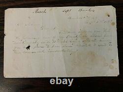 Rare Confederate Document Civil War Deserters 54th NC Regiment Bunker Hill, WV