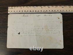 Rare Confederate Document Civil War Deserters 54th NC Regiment Bunker Hill, WV