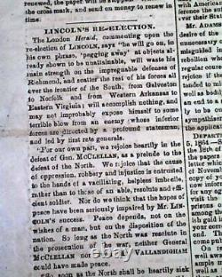 Rare Confederate Memphis Tennessee Montgomery Alabama Civil War 1864 Newspaper