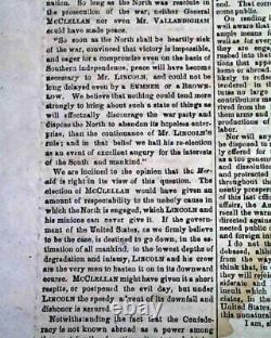 Rare Confederate Memphis Tennessee Montgomery Alabama Civil War 1864 Newspaper