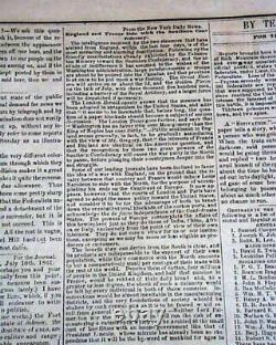 Rare Confederate Port City of Wilmington North Carolina Civil War 1861 Newspaper