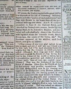 Rare Confederate Post Battle of Gettysburg & More 1863 Civil War South Newspaper