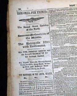 Rare Full Page Civil War Peninsula Campaign Richmond Virginia Map 1862 Newspaper