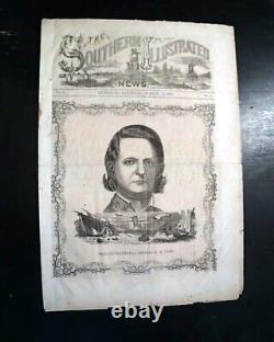 Rare General Cobb Confederate Illustrated Civil War Richmond VA 1863 Newspaper