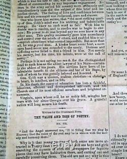 Rare General Cobb Confederate Illustrated Civil War Richmond VA 1863 Newspaper