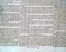 Rare General Cobb Confederate Illustrated Civil War Richmond VA 1863 Newspaper