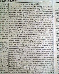 Rare General Cobb Confederate Illustrated Civil War Richmond VA 1863 Newspaper