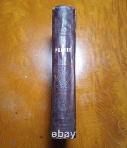 Rare Genuine Civil War Relic Fort Monroe 1864 Prayer Book Inscribed with Quill