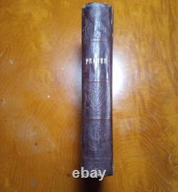 Rare Genuine Civil War Relic Fort Monroe 1864 Prayer Book Inscribed with Quill