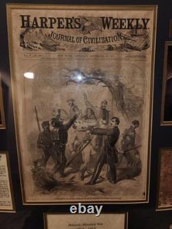 Rare Historic Military Civil War Bullet Display with Certificate of Authenticity