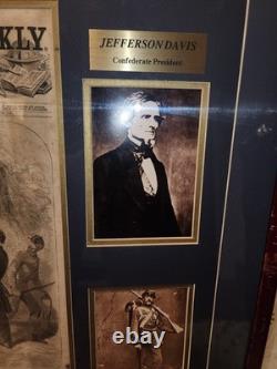 Rare Historic Military Civil War Bullet Display with Certificate of Authenticity