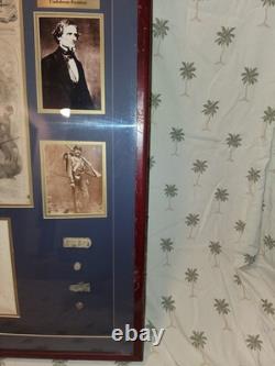 Rare Historic Military Civil War Bullet Display with Certificate of Authenticity