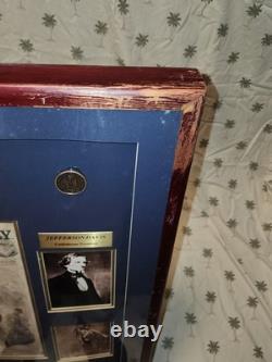 Rare Historic Military Civil War Bullet Display with Certificate of Authenticity