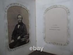 Rare IDENTIFIED Antique CIVIL WAR C de V Photo Album & Pictures, Carte de Visite