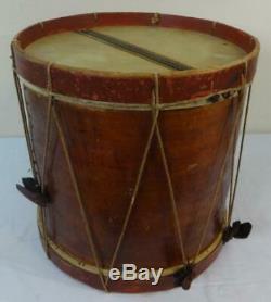 Rare Identified Union Civil War Drum withWorsted Strap & Drumsticks & Photograph