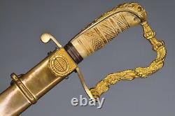 Rare Mounded Artillery Officer's American Saber PARTA TUERT Pre Civil War Sword