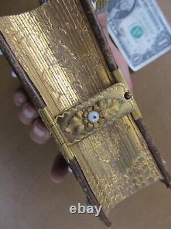 Rare NAMED Antique VICTORIAN CdeV Photo Album, Tintypes Women Children, 2/3 Full