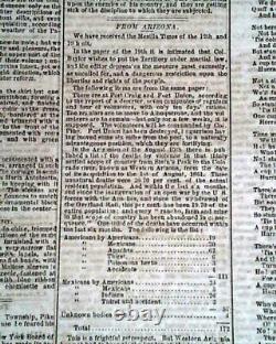 Rare NEW ORLEANS LA Louisiana Deep South CONFEDERATE Civil War 1861 Newspaper