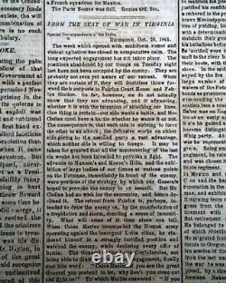 Rare NEW ORLEANS LA Louisiana Deep South CONFEDERATE Civil War 1861 Newspaper