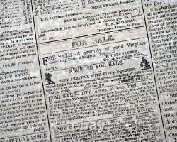 Rare NEW ORLEANS LA Louisiana Deep South CONFEDERATE Civil War 1862 Newspaper