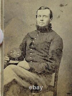 Rare Original Civil War CDV photo picture US soldier with Kepi hat