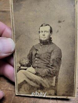 Rare Original Civil War CDV photo picture US soldier with Kepi hat