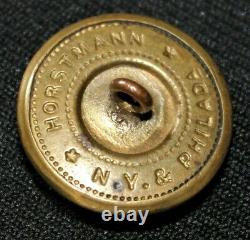 Rare Original Confederate Virginia Coat Button, Horstmann, Ny, Phil. Backmark