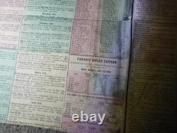 Rare Original H. H, Lloyd & Co's Broadside New Military Colored Compendium Read