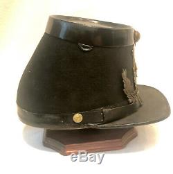 Rare Original USMC Civil War 1859 Shako Uniform Cap Marine Corps Bent & Bush 7.5