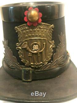 Rare Original USMC Civil War 1859 Shako Uniform Cap Marine Corps Bent & Bush 7.5