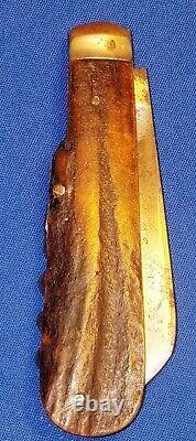 Rare Rabone Brothers & Co Stagg Scale 1865 US Navy Civil War Sailor Pocketknife