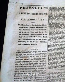 Rare Racist Pro White Supremacy with Abraham Lincoln Inauguration 1865 Newspaper