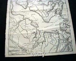 Rare SIEGE Battle OF YORKTOWN Virginia Full Page Civil War MAP 1862 Newspaper