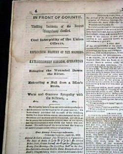 Rare SIEGE Battle OF YORKTOWN Virginia Full Page Civil War MAP 1862 Newspaper