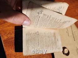 Rare-The Soldier's Hymn Book, Agnes Chapman Civil War Era WithGold B-Day Ring 1837